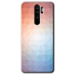Xiaomi Redmi Note 8 Pro Polygon Graident 3 Baskılı Uyumlu Silikon Kılıf