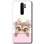 Xiaomi Redmi Note 8 Pro Sevimli Baykuş Baskılı Uyumlu Silikon Kılıf