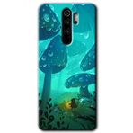 Xiaomi Redmi Note 8 Pro Silhoutte Dropss Baskılı Uyumlu Silikon Kılıf