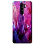 Xiaomi Redmi Note 8 Pro Spots Lilac Baskılı Uyumlu Silikon Kılıf