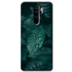 Xiaomi Redmi Note 8 Pro Yağmurlu Yaprak Baskılı Uyumlu Silikon Kılıf
