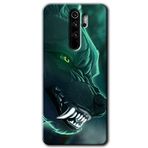 Xiaomi Redmi Note 8 Pro Yeşil Kurt Baskılı Uyumlu Silikon Kılıf