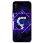 Xiaomi Redmi Note 8T Dark Neon Yaprak D Harfi Baskılı Uyumlu Silikon Kılıf