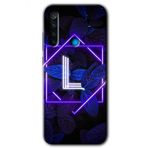 Xiaomi Redmi Note 8T Dark Neon Yaprak M Harfi Baskılı Uyumlu Silikon Kılıf