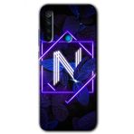 Xiaomi Redmi Note 8T Dark Neon Yaprak Ö Harfi Baskılı Uyumlu Silikon Kılıf