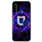 Xiaomi Redmi Note 8T Dark Neon Yaprak V Harfi Baskılı Uyumlu Silikon Kılıf
