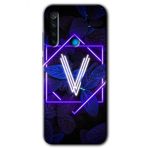 Xiaomi Redmi Note 8T Dark Neon Yaprak Y Harfi Baskılı Uyumlu Silikon Kılıf