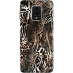 Xiaomi Redmi Note 9 Pro Kılıf Desenli Baskılı Tpu Rubber Kapak Leopar Sanat - 001-Renkli