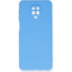 Xiaomi Redmi Note 9 Pro Kılıf Nano Içi Kadife Silikon - Mavi SE1678