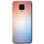 Xiaomi Redmi Note 9 Pro Polygon Graident 3 Baskılı Uyumlu Silikon Kılıf