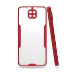 Xiaomi Redmi Note 9s Platin Silikon - Kırmızı Kılıf