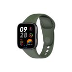 Xiaomi Redmi Watch 3 ile Uyumlu Klasik Silikon Kordon Akıllı Saat Bileklik Kordonu Haki