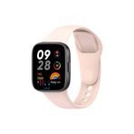 Xiaomi Redmi Watch 3 ile Uyumlu Klasik Silikon Kordon Akıllı Saat Bileklik Kordonu Pembe