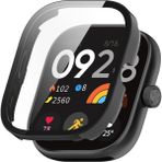 Xiaomi Redmi Watch 4 / Redmi Watch 5 Uyumlu 360 Tam Koruma Kasa ve Ekran Koruyucu - Black