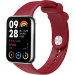 Xiaomi Redmi Watch 4/watch 5/mi Band 8 Pro/mi Band 9 Pro Klasik Silikon Kordon Standart Spor Kayış - Bordo