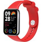 Xiaomi Redmi Watch 4/watch 5/mi Band 8 Pro/mi Band 9 Pro Klasik Silikon Kordon Standart Spor Kayış - Kırmızı