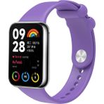 Xiaomi Redmi Watch 4/watch 5/mi Band 8 Pro/mi Band 9 Pro Klasik Silikon Kordon Standart Spor Kayış - Lila
