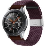 Xiaomi Redmi Watch 5 Active/Lite Amazfit GTR 2E 47mm Pace 1/2 Kordon Metal Klipsli Flexi Örgü - Şarap Kırmızısı - Amz 22mm