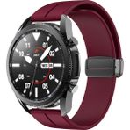 Xiaomi Redmi Watch 5 Active/Lite Kordon Magnetli Ayarlanır Silikon Kordon 22mm - Şarap Kırmızısı - Redmi 5 Lite