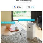 XİAOMİ Sigara ve Kötü Koku Giderici Anti Alerjik ,üçü Bir Arada Filtre 60 M² Etkili Wi-Fi Android-Apple Akıllı Kontrollu Hava Temizleme Cihazı-Hediyeli - Beyaz