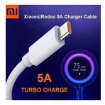 Xiaomi Turbo Hızlı Şarj Kablosu 5.0A Type-C