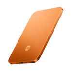 Xiaomi Ultra ince manyetik güç kaynağı, 5000 mAh 15 W, MagSafe uyumlu Powerbank iPhone için, ultra ince, hafif, kablosuz şarj, iPhone 17/16/15/14/13/12 için, parlak turuncu