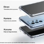 Xiaomi Uyumlu Redmi Note 12s Kapak Kamera Korumalı Airbag Antishock Köşe Korumalı Şeffaf Silikon Kılıf