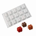 XiaoShenLu Silicone Mousse Mould Cake Mold 3D Handmade Bakeware DIY Moulds, 15 Holes Little Magic Ball