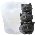 XIAOSHUI İstifleme Kedi Mum Kalıbı Kedi Mum Kalıbı Kedi Reçine Döküm Silikon Kalıplar Hayvan Mum Ev Süslemeleri Kalıp Mum Yapımı Aromaterapi Alçı Mumlar Kil El Sanatları
