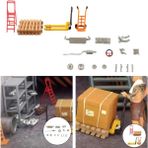 Xiaxiaoer 2x 1/64 Ölçekli Araba Tamir Dükkanı Düzeni Diorama Modeli Aksesuar Oyuncak (Yurt Dışından) - NA