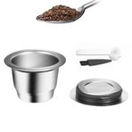 XIBANY Kahve Kapsülleri Paslanmaz Çelik Kahve Makinesi Pod Filtreleri Kupası 0.13oz Nespresso U CitiZ Kapasitesi Pixie Le Cube Maestria Lattissima Inissia Concept Essenza Kahve Makinesi