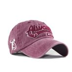 XibeiTrade Erkek Kadın Pamuklu Beyzbol Şapkası Always New York City İşlemeli Golf Sporları Baba Şapkası, Wine Red, M