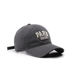 XibeiTrade Moda Paris Romantik Beyzbol Şapkası Vintage Erkek Kadın Retro Spor Açık Günlük Güneş Şapkası, gri, One Size-M
