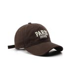 XibeiTrade Moda Paris Romantik Beyzbol Şapkası Vintage Erkek Kadın Retro Spor Açık Günlük Güneş Şapkası, Kahve, One Size-M