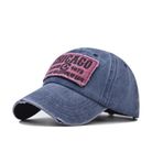 XibeiTrade Vintage Chicago Pamuklu Beyzbol Şapkası Erkek Kadın Retro Spor Açık Hava Günlük Güneş Şapkası, Blue, One Size-M