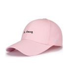XibeiTrade Yaratıcı Nakışlı Üniseks Pamuklu Beyzbol Şapkası Moda Spor Baba Şapkası, Pembe C, M