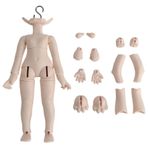 XiDonDon GSC Kafası için Yeni 1/12BJD Bebek Gövdesi, OB11 Bebek Vücut Aksesuarları, Üç Kullanım, Aksiyon Figürleri (Süper Beyaz)