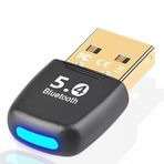 XIEANDKONG Bluetooth Adaptör 5.4 PC için, USB Dongle, EDR Kablosuz Verici Alıcısı, Dizüstü Bilgisayar, Kulaklık Klavyesi Fare Stereo Windows 11/10/8.1/7 (BT5.4) Uyumlu