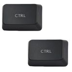 xifaven Logitech G413 Mekanik Oyun Klavyesi Keycaps Siyah için 2 adet Ctrl Tuşları Değiştirme