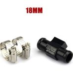 Xifu Shop C 18 mm Arayüz Yamaha Evrensel Motosiklet Su Sıcaklık Voltmetre Metre Gösterge Voltaj Dijital Ekran USB Şarj Cihazı Termometre (Yurt Dışından) - Siyah