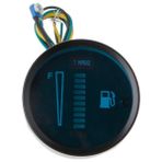 Xifu Shop C Gn Yeni Evrensel Araba Motosiklet Yakıt Seviye Ölçer Gösterge 8 LED Işık Ekranı 12V (Yurt Dışından) - Siyah