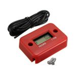 Xifu Shop C Kırmızı Stil Bisiklet, Motosiklet, Atv, Kar Motoru, Deniz Teknesi, Kayak, Kir Motosikleti Için Dijital Saat Metre LCD Ekranı Gaz Motoru Zamanlayıcı (Yurt Dışından) - Siyah