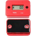 Xifu Shop C Kırmızı Stil Su Geçirmez LCD Ekran Dijital Saat Metre Endüktif Zamanlayıcı Bisiklet Motosiklet Atv Kar Kızağı Deniz Motoru (Yurt Dışından) - Siyah