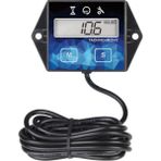 Xifu Shop C Küçük Dijital Motor Devir Saati Saat Metre Motor Yağ Değişimini Takip Indüktif Saat Metre Bot Çim Biçme Makinesi Motosiklet Dıştan Takma (Yurt Dışından) - Siyah