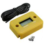 Xifu Shop C Sarı Stil Su Geçirmez Dijital LCD Sayacı Saat Metre Motosiklet Atv Kar Motoru Deniz Teknesi Yama Kayak Kir Quad Bisiklet Oh6 CSL2017 (Yurt Dışından) - Siyah