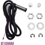 Xifu Shop C Sensör Evrensel Rpm Motosiklet Gösterge Hızölçer LCD Dijital Gösterge Elektrikli Enjeksiyon Karbüratör Enstrümanı Rus KR200 (Yurt Dışından) - Siyah
