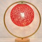 Xin Yue Zhang Çin Tarzı Yatak Odası Düğün Odası Başucu Lambası Avrupa Tarzı Sıcak ve Romantik Retro Düğün Dekorasyon Kırmızı Masa Lambası (Yurt Dışından)