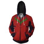Xinchangda Asuka Langley Soryu Anime Hoodie Ayanami Rei/Ikari Shinji Kapüşonlu Sweatshirt Uzun Kollu Hoodies Kazak Manga Hediyeler, Asuka Langley Soryu, M