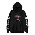 Xinchangda Death Note Hoodie Anime Light Yagami/Misa Amane 3D Baskılı Kazak Kapüşonlu Sweatshirt, Uzun Kollu Anime Kapüşonlu Sweatshirt, 3 yazın, M