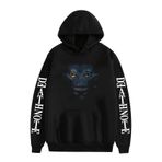 Xinchangda Death Note Hoodie Anime Light Yagami/Misa Amane 3D Baskılı Kazak Kapüşonlu Sweatshirt, Uzun Kollu Anime Kapüşonlu Sweatshirt, tip 1, L